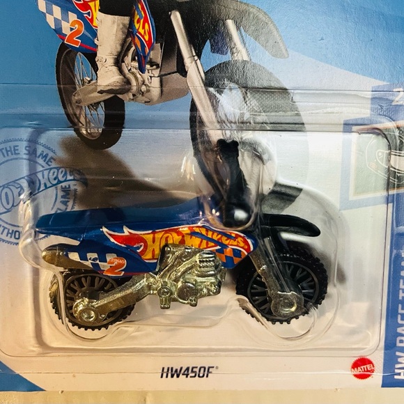 Hot Wheels Motorcycles HW450F Racer & Ducati Scrambler Baja Blazer NIB - Picture 3 of 9
